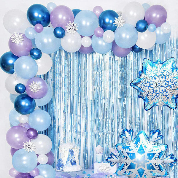 Ice And Snow Theme Party Chain Decoration Christmas Balloon Combo Set