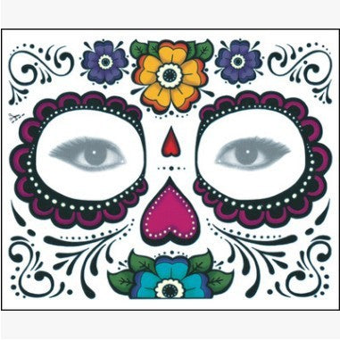 Tattoo Stickers Halloween Face Stickers Waterproof Environmental Protection Stage Props Art Makeup