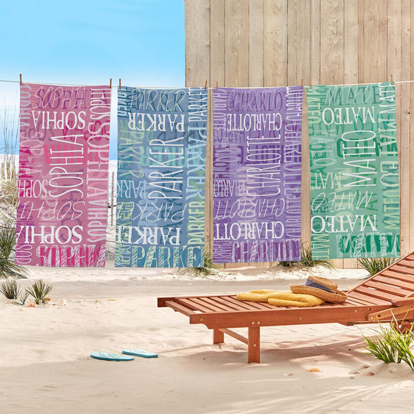 Fashion Minimalist Personalized Signature Style Beach Towel