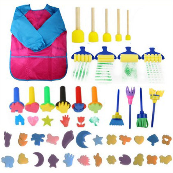 Art Graffiti Sponge Brush Set