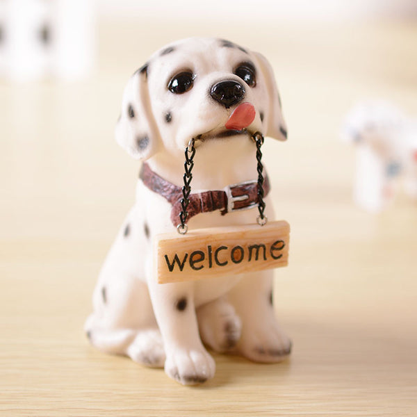 Home Decoration Simulation Dog Statues Sign Resin Ornament