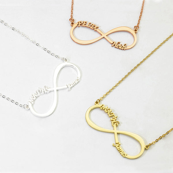 Infinite Alphabet Name Necklace Sterling Silver