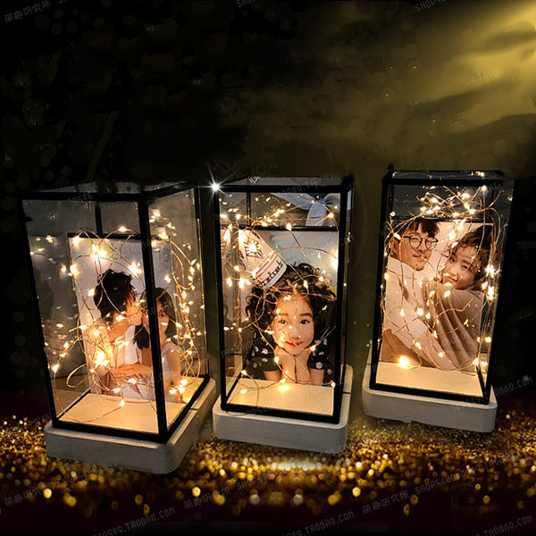 Photo Custom Creative Decoration Night Light Glass House