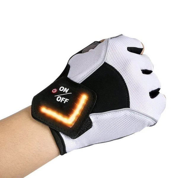 Turning Automatic Induction Turn Signal Gloves Warning Light Gloves