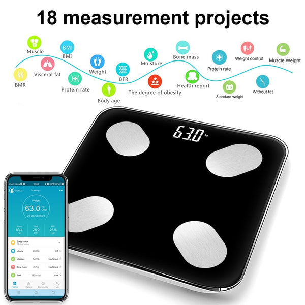 Bluetooth Intelligent Human Body Fat Precision Scale