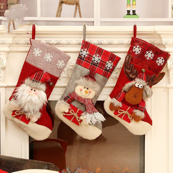 Christmas socks gift bag