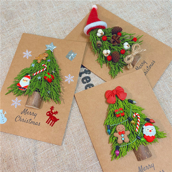 Christmas Diy Greeting Card Rectangular Folding Material Bag