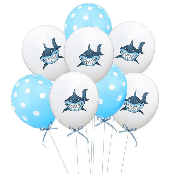 Cartoon shark sequin balloon