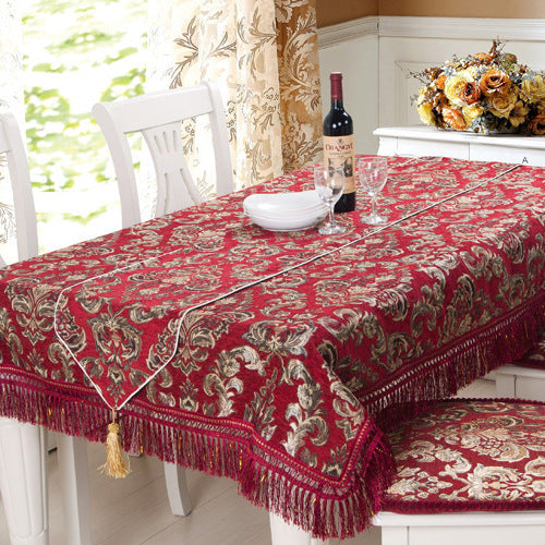 European luxury tablecloth table flag