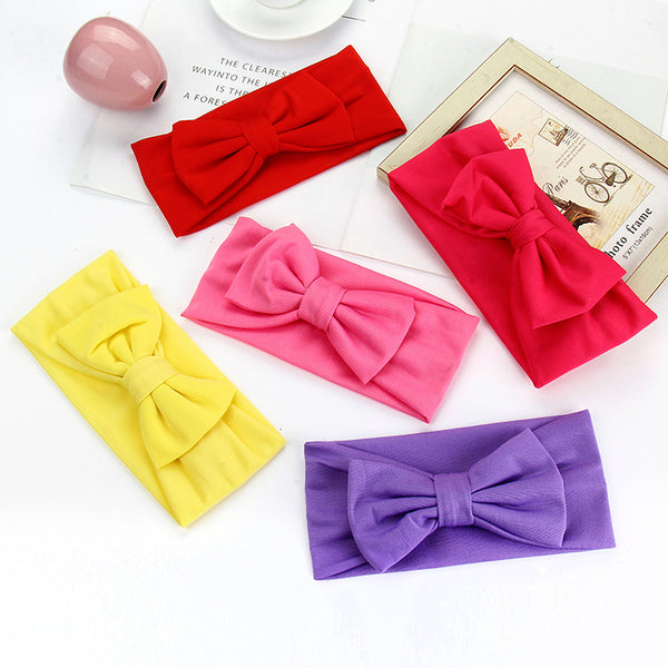 Elsa Bowknot Headband  Simple And Versatile High Elastic Headband Female