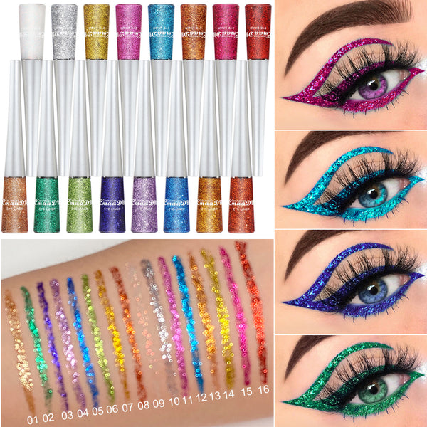 Creative Multicolor Glitter Powder Liquid Eyeliner