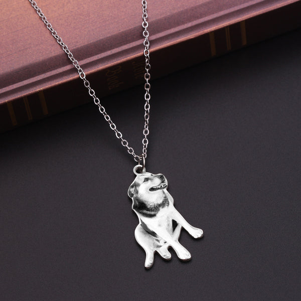 Pet photo pendant souvenir necklace