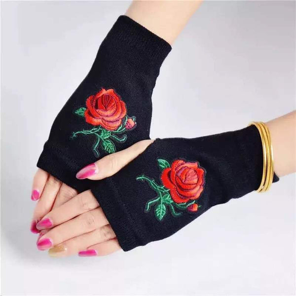 Sailor Dance Gloves Female Willow Nails Fingerless Gloves With Drill