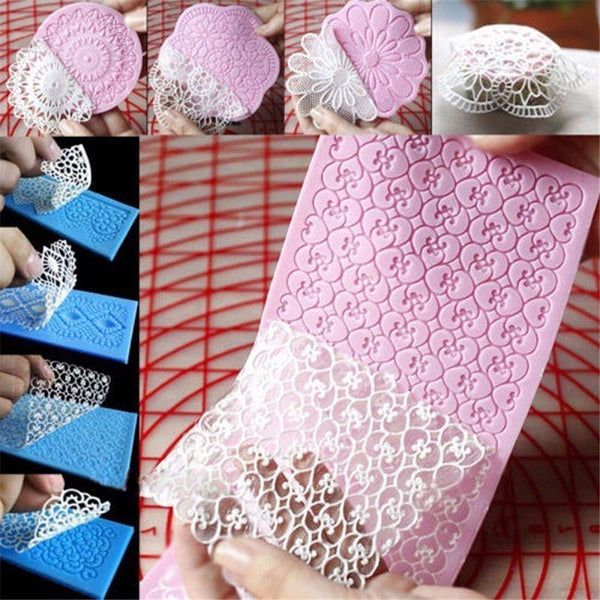 Lace Silicone Mold Mould Sugar Craft Fondant Mat