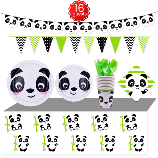 Panda theme birthday party set