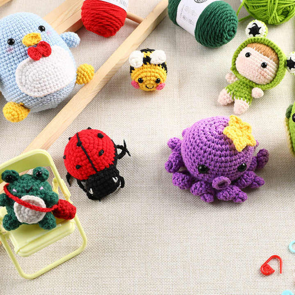 DIY Doll Tool Kit Package Handmade Crochet Woven Material Kit