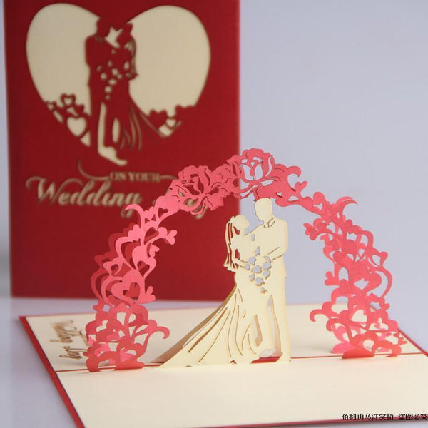 3d Hand-Cut Paper-Cut Engraving Greeting Card