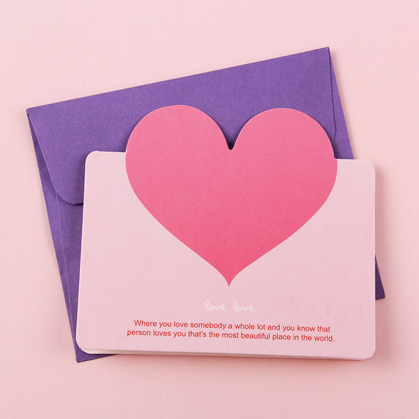 Business Love Card Lucky Draw Card Creative Greeting Card Envelope