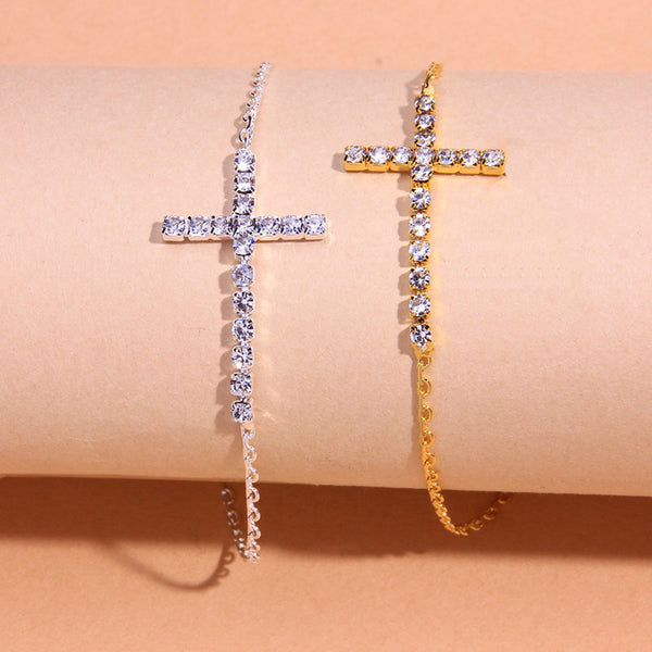 Retro Cross Anklet Simple Fashion Creative Single-Layer Trend Footwear