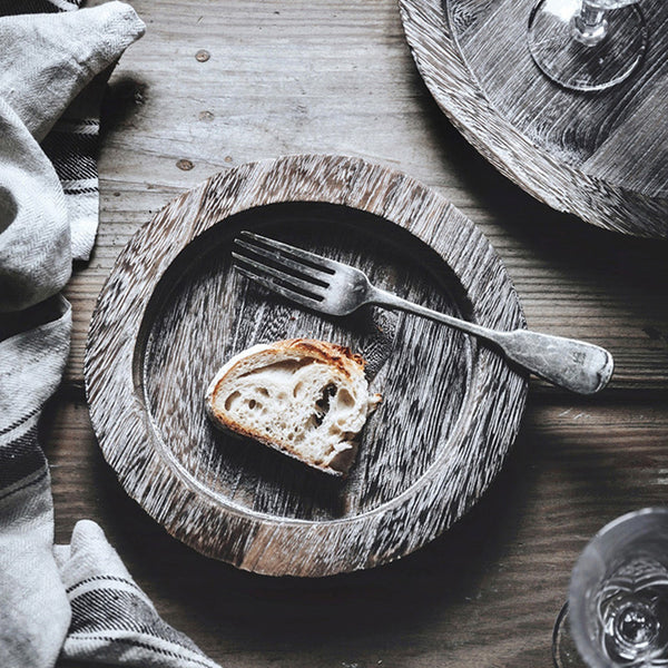 Japanese-style Solid Wood Used Pallets Serving Plate