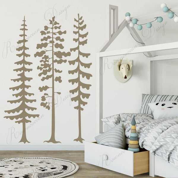 Removable Nordic Style Big Tree Wall Stickers Children's Nursery Bedroom Art Fashion Home Wall Decoration Stickers