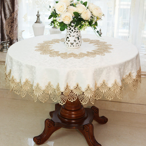 Tablecloth Chair Cover Lace Oval Round Tea Table Cloth Tablecloth