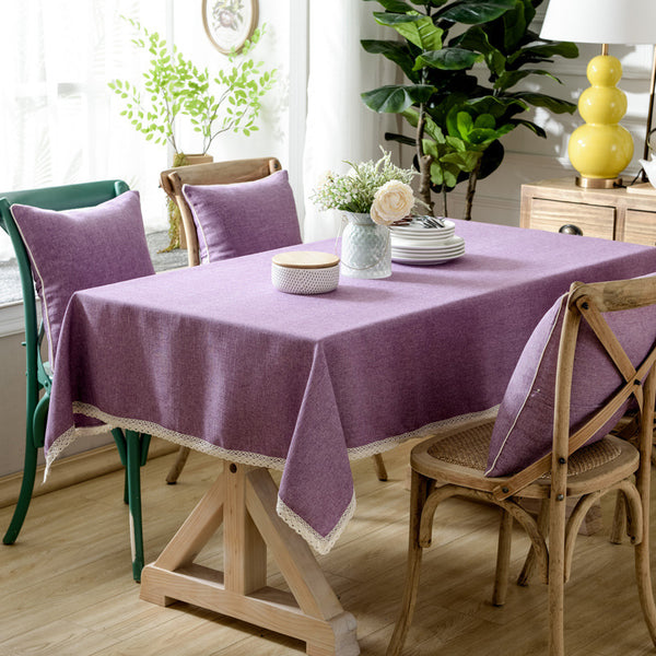 Ins Thick Restaurant Solid Color Tablecloth