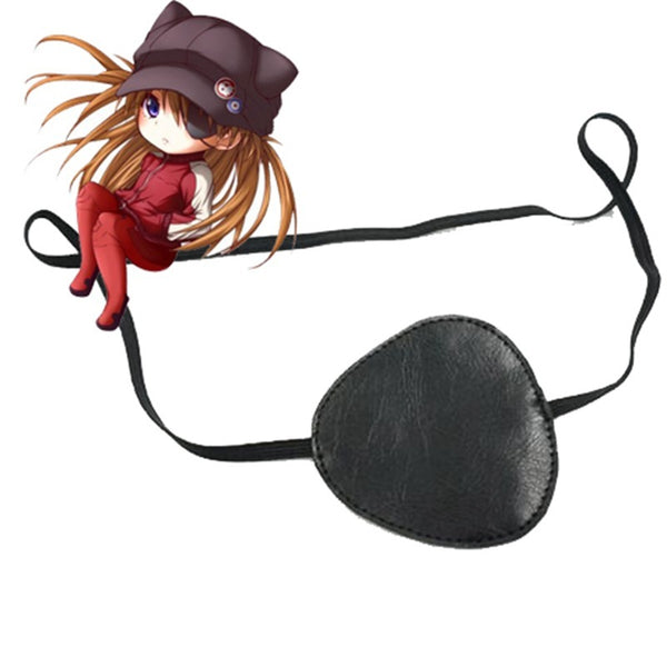 Black Pu Eye Mask Evangelion Asuka Eye Mask