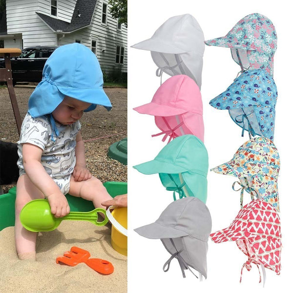 Quick-drying L Children's Bucket Hats For 3 Months To 5 Years Old Kids Wide Brim Beach UV Protection Outdoor Essential Sun Caps