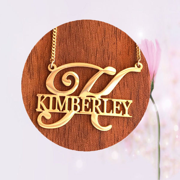 Lnitial Name Stainless Steel Necklace Female Personality Customization