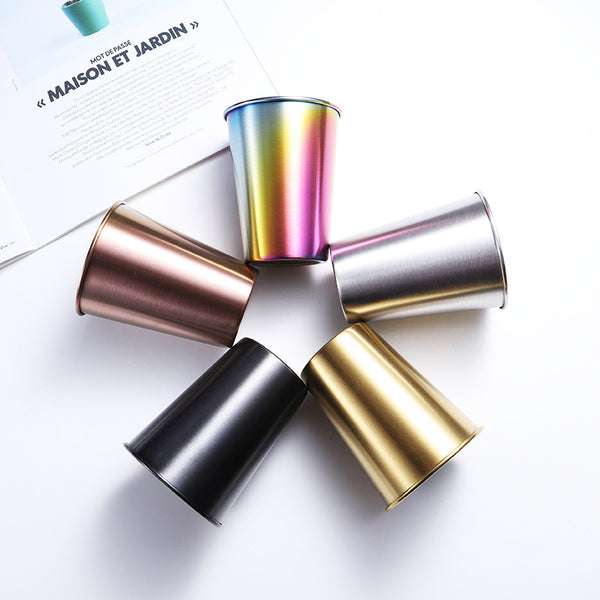 Stainless Steel Travel Coffee Mugs - Rose Gold, 350/500ml