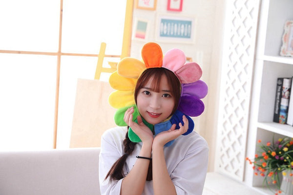 Korean Girl Heart Sun Flower Headgear Hat Photo Props Photo Props Cartoon Headgear Plush Hat