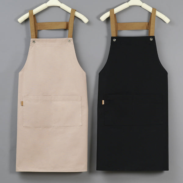 Advertising Apron Custom Female Custom-Made Canvas Custom-Made Japanese Simple Kitchen