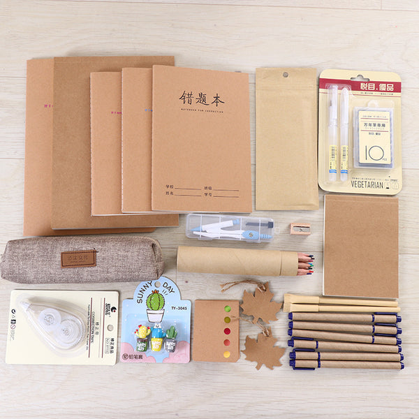 Log Series Stationery Set High School And Elementary School Students Learning Spree