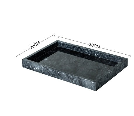 Nordic Marble Tray Bathroom Set