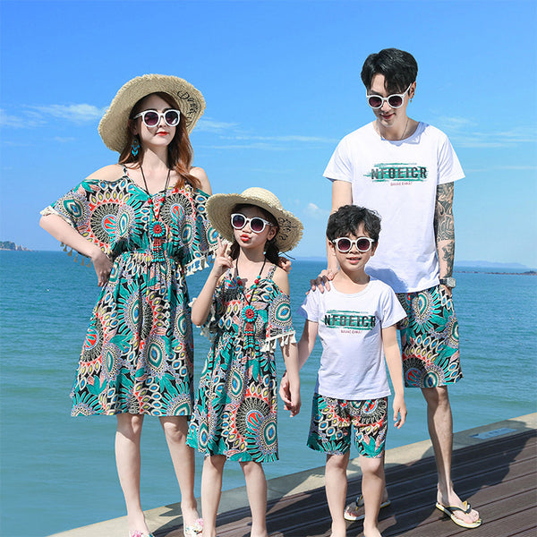 Travel To Sanya, Suitable For Clothes, Beach, Parent-Child Clothing, Seaside