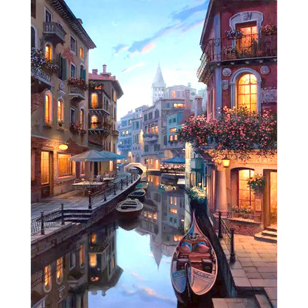 Cross-Border Manual Coloring Diy Digital Oil Painting Wholesale Hand-Painted 4050 Amazon Wish Digital Paint Decorative Painting