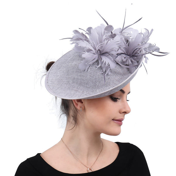 Horse Racing Festival Fashion High-End Top Hat Hair Accessories Aristocratic Ladies Feather Hat Hair Accessories Hairpin