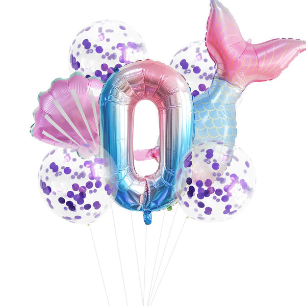 Fishtail Digital Aluminum Balloon