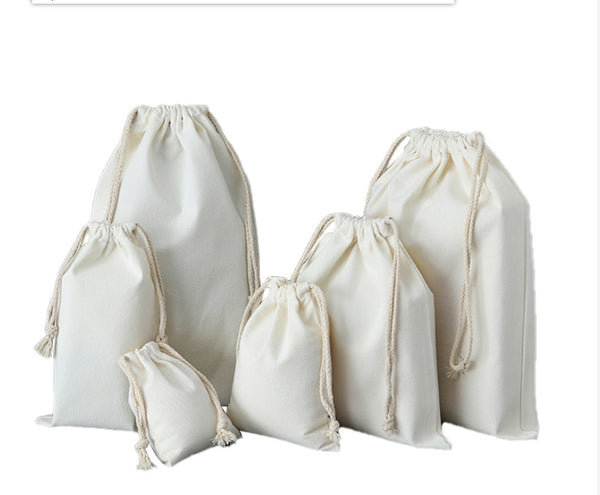 Blank Drawstring Drawstring Canvas Bag Canvas Storage Bag