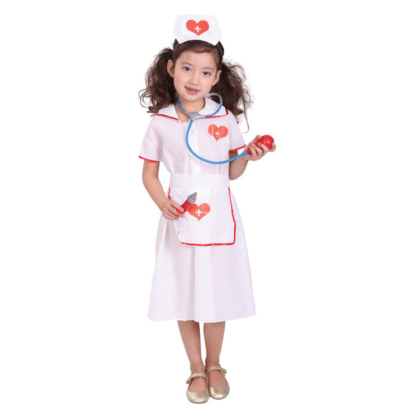 Child Pretty Little Nurse In Costume