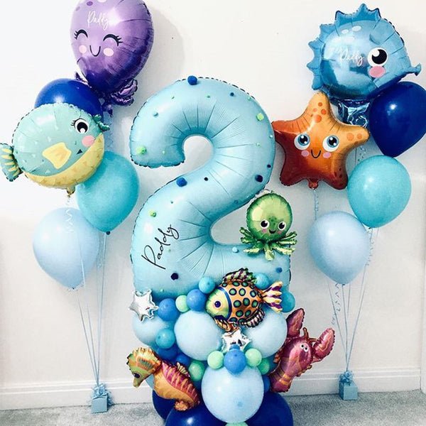 Underwater World Theme Balloon Set Octopus