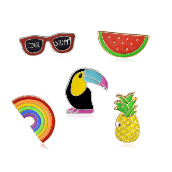 CUTE TROPICAL BROOCH PINS