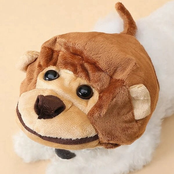 Monkey Cartoon Design Dog Hat