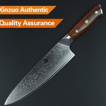 XINZUO 8 inch Chef Knives High Carbon Grade VG10 Japanese 73 layer Damascus Kitchen Knife Stainless Steel Gyuto Knife Rose Wood handle