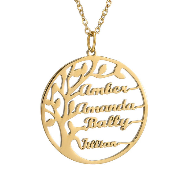 Custom letter pendant necklace