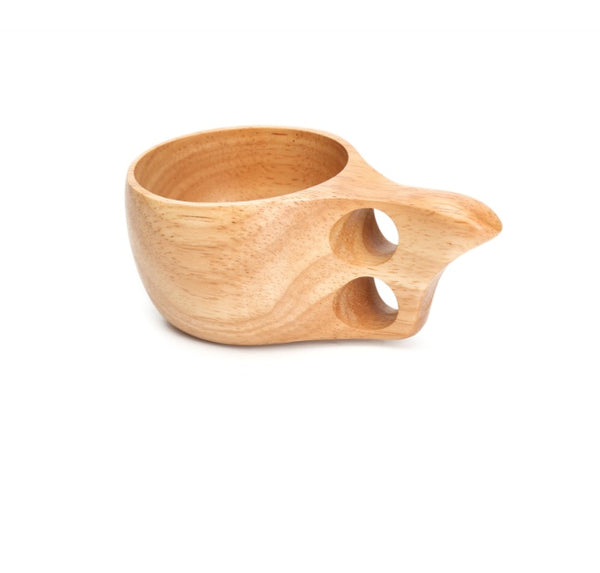 Portable Coffee Mug Wood Drinking Cup Juice Milk Cup