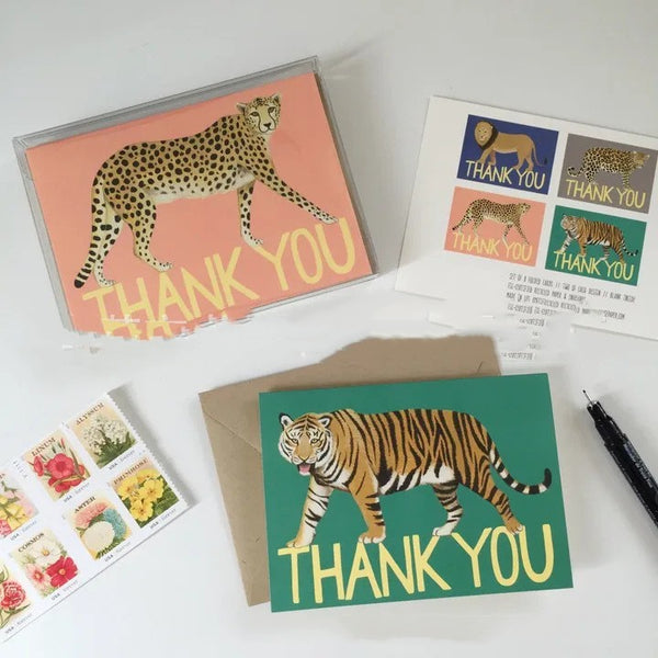 Big Cat Variety Thank-you Card Suit