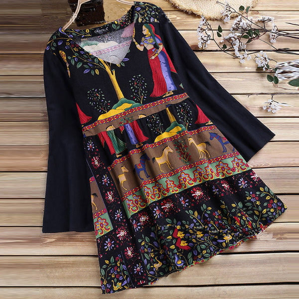 Retro ethnic dress