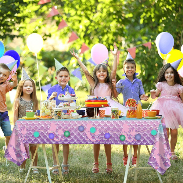 Mermaid Theme Tablecloth Party Birthday Disposable